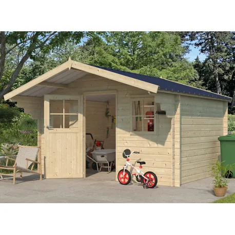 France Abris de jardin bois massif 9,7 m², 9,7 m²