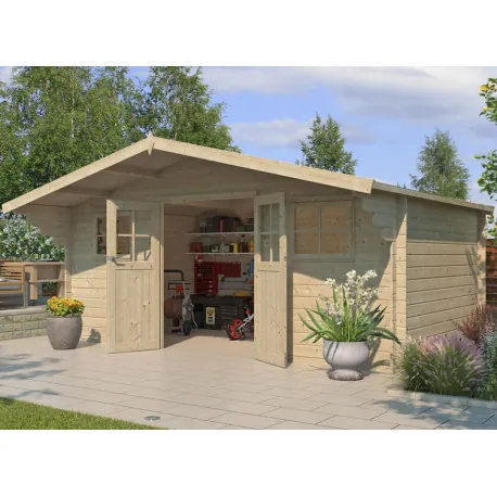 France Abris de jardin en bois 14,1 m²