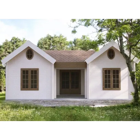 France Abris Maison bois double 40,55 m², 40,5 m²
