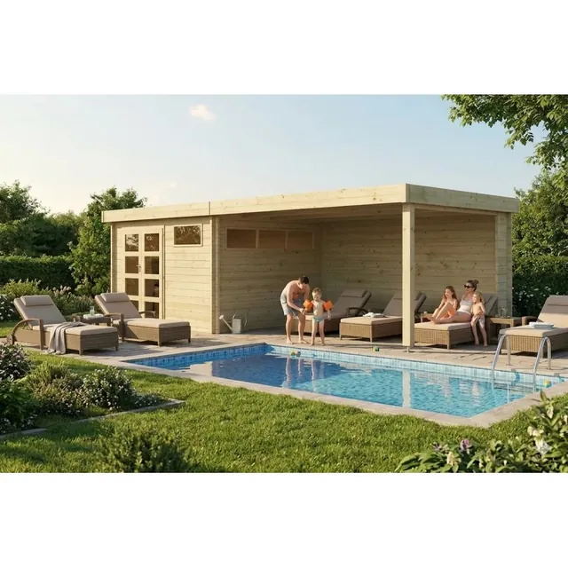 Gardenas Pool house 22 m²