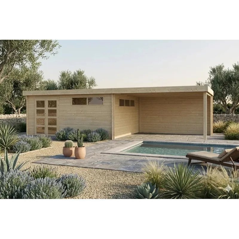 Gardenas Pool house 35 m², 17,5 m²