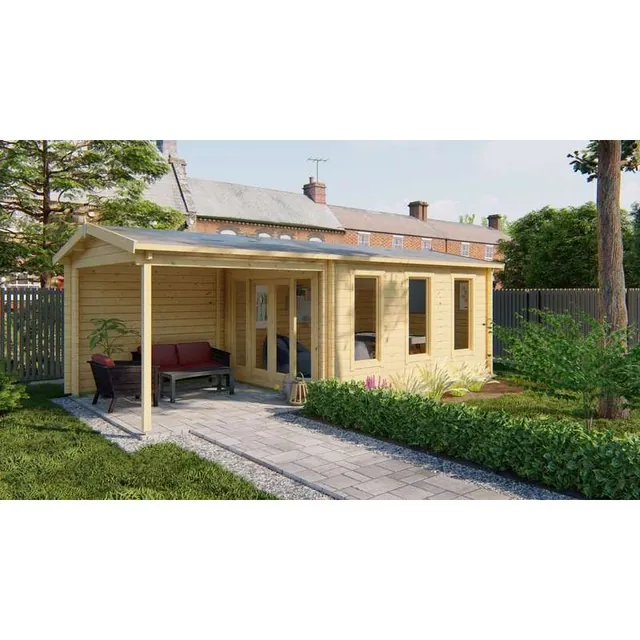 Jardin et Chalet Skippy pool house 12,8