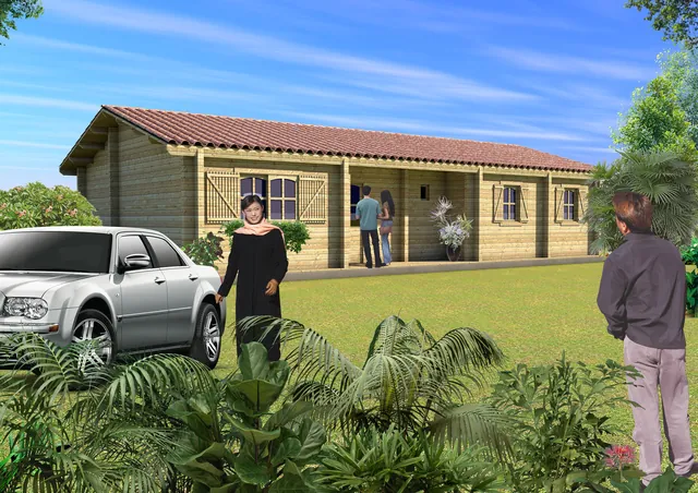 MC France Kit Chalet en kit 104 m²