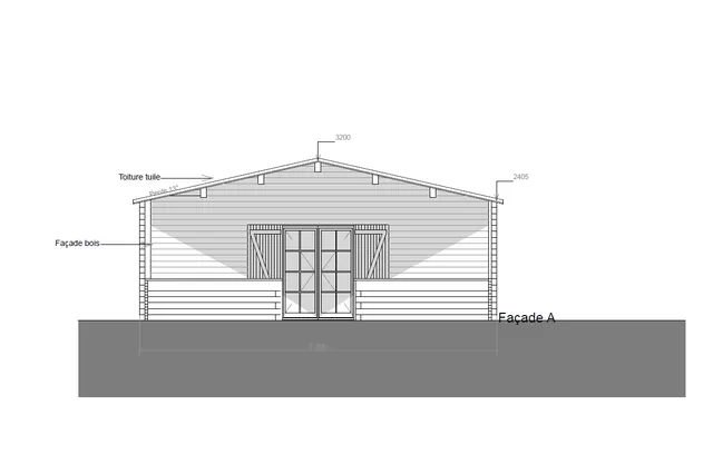MC France Kit Chalet en kit 73 m²