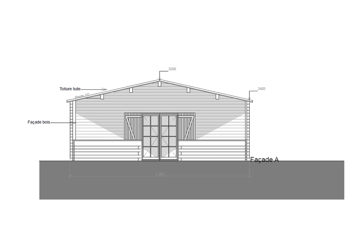 MC France Kit Chalet en kit 73 m², 73 m²