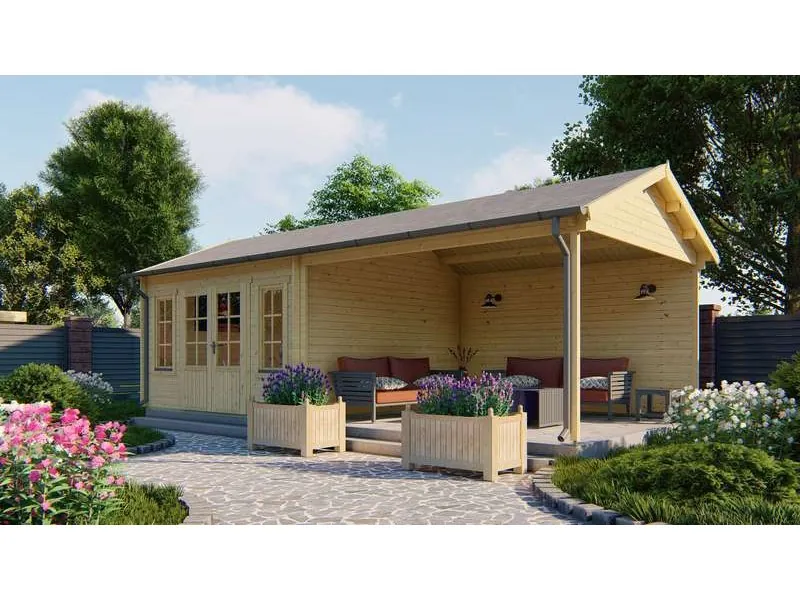 Tuindeco Kakko pool house 14,4, 28,8 m²